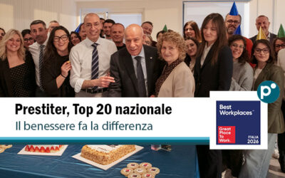 Il segreto del successo? Credere nelle persone. Prestiter celebra il quinto Best Workplaces™ consecutivo