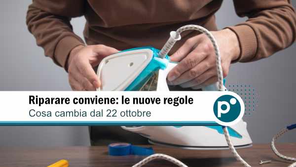 diritto riparazione 600X Diritto alla riparazione degli elettrodomestici 2026: cosa cambia dal 22 ottobre