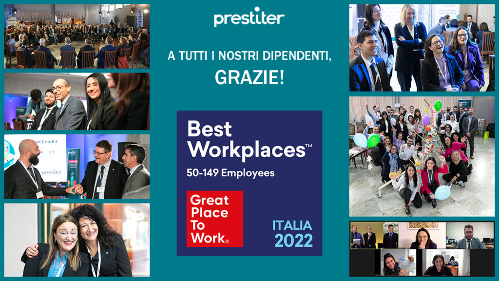 Prestiter Best Workplaces 2022 - Grazie